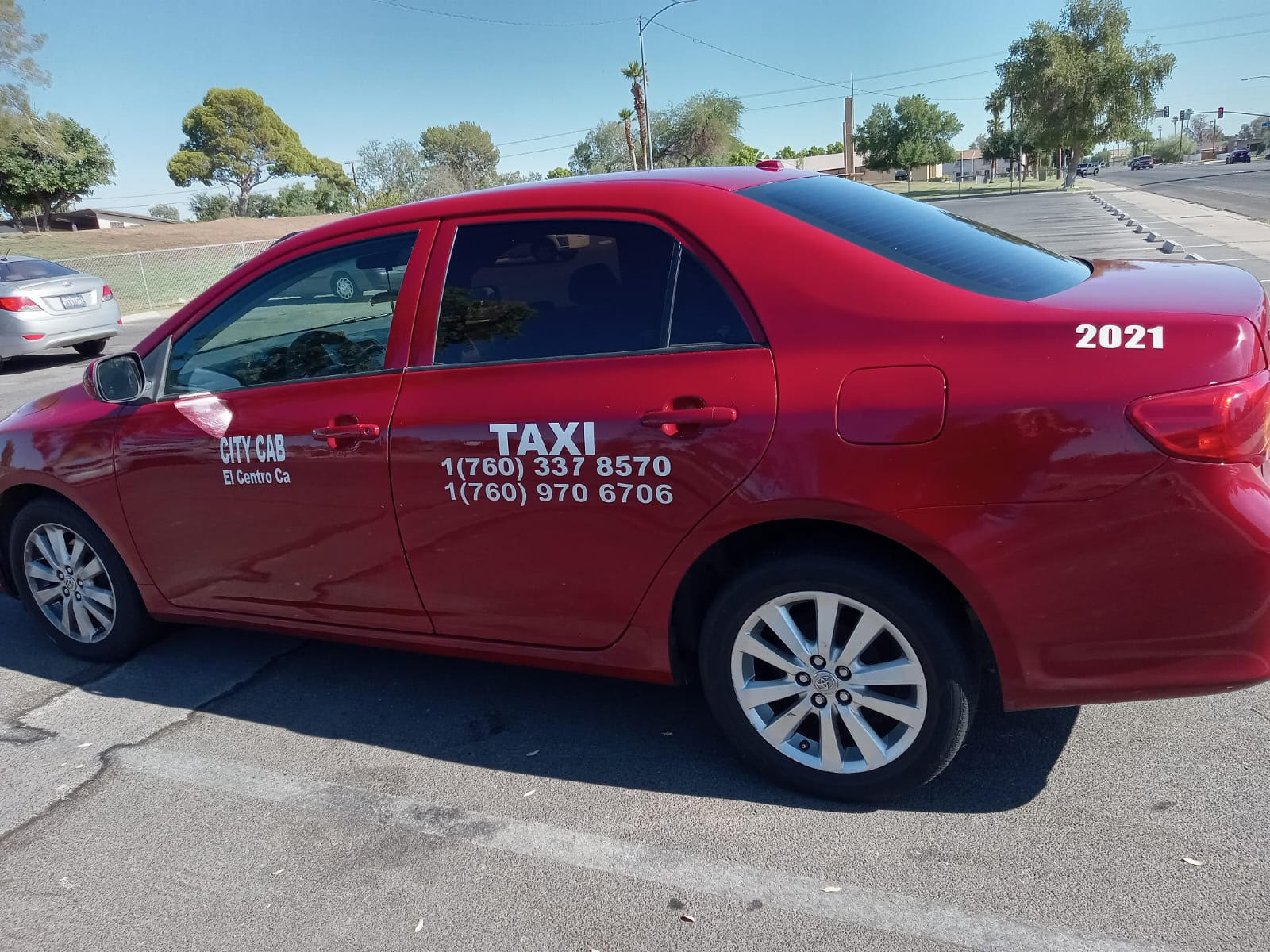 taxi rojo el centro